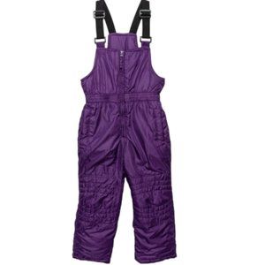 Sequoia Toddler Girls size 3  Purple Insulated Snow Bib Overalls Winter Pants